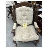 Wicker wingback style chair