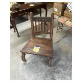 Handmade wooden chair very sturdy 24 inches wide
