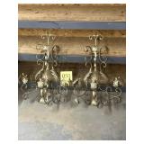 Pair of wall sconces 28 inches high