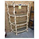 Fancy carved side shelf with glass Shelves 65