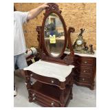 Vanity with mirror marble top needs mirror rods