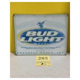 Bud Light metal sign