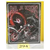 Paul Junior designs, black widow metal sign