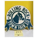 Rolling rock town fair 2.0 cardboard sign