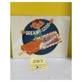 Dreamy, good dream sickle metal sign