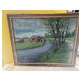 All on canvas 31 inches wide 25 inches tall