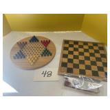 Checkers and Chinese checkers