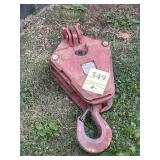 Crane hook Johnson blocks 15 tons 204 pounds