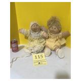 Two Cabbage Patch kids dolls vintage