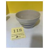 Vintage pottery, bean bowl, Roseville, Ohio USA
