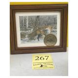 Framed fox picture