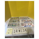 Old Tennessee car tags seven total