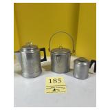 Three vintage coffee pot