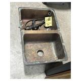 Copper kitchen sink
