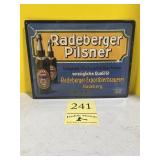 Metal sign, Radeberger Pilsner classic 2015 15