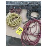 Four extension cords