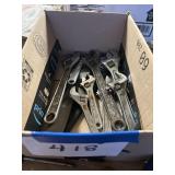 11 Crescent wrenches