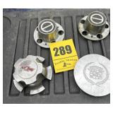 Wheel centerpieces could be used for man caves.