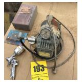 Compressor airbrush kit, paint gun