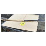 2 pool cues, Miller highlife and the Mix