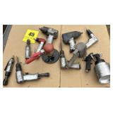 Paint, gun and assortment of air tools