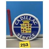Cadillac authorize service metal sign
