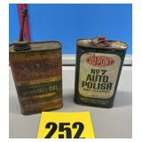 Vintage collectors cans