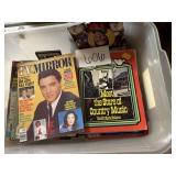 Music magazines, and cookbooks