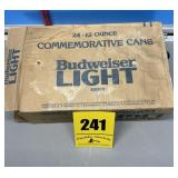 Commemorative Budweiser  light cans, special