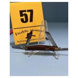 Four blade kissing, crane knife never sharpened