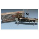 Case two blade trapper $20 bill knife with box