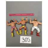 Wrestling figurines, Hulk, Hogan, Randy, macho,