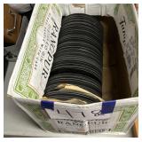 Box of 45 records vinyl