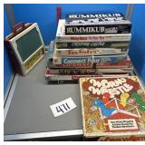 Oh old games and board games, including Monopoly