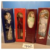 Collector dolls, hand painted porcelain never