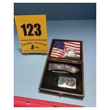 American Eagle, knife and lighter collection.