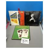 Vinyl records, Johnny Cash, and duo of Johnny