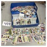 Vintage football cards and baseball cards