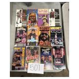 Wrestling VHS tapes