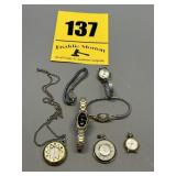 Several vintage ladies watches