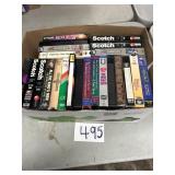 VHS collection, including Elvis, I Love Lucy and