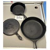 Three pieces of cast-iron