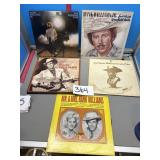 Vinyl record album collection, Hank Williams,