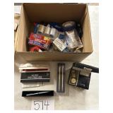 Miscellaneous pens, watch, and other items