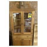 Homemade corner cabinet 80 inches tall by 33