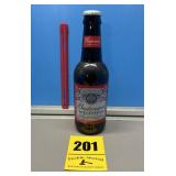 Budweiser collectors millennium glass beer bottle