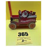 Rare vintage merry Christmas cardboard die cut