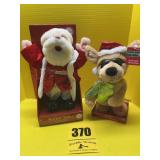 Rocking Santa and animated Chihuahua