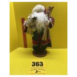 Vintage Santa Claus on wooden stand