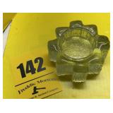 Large vintage ice bark pillar candle holder